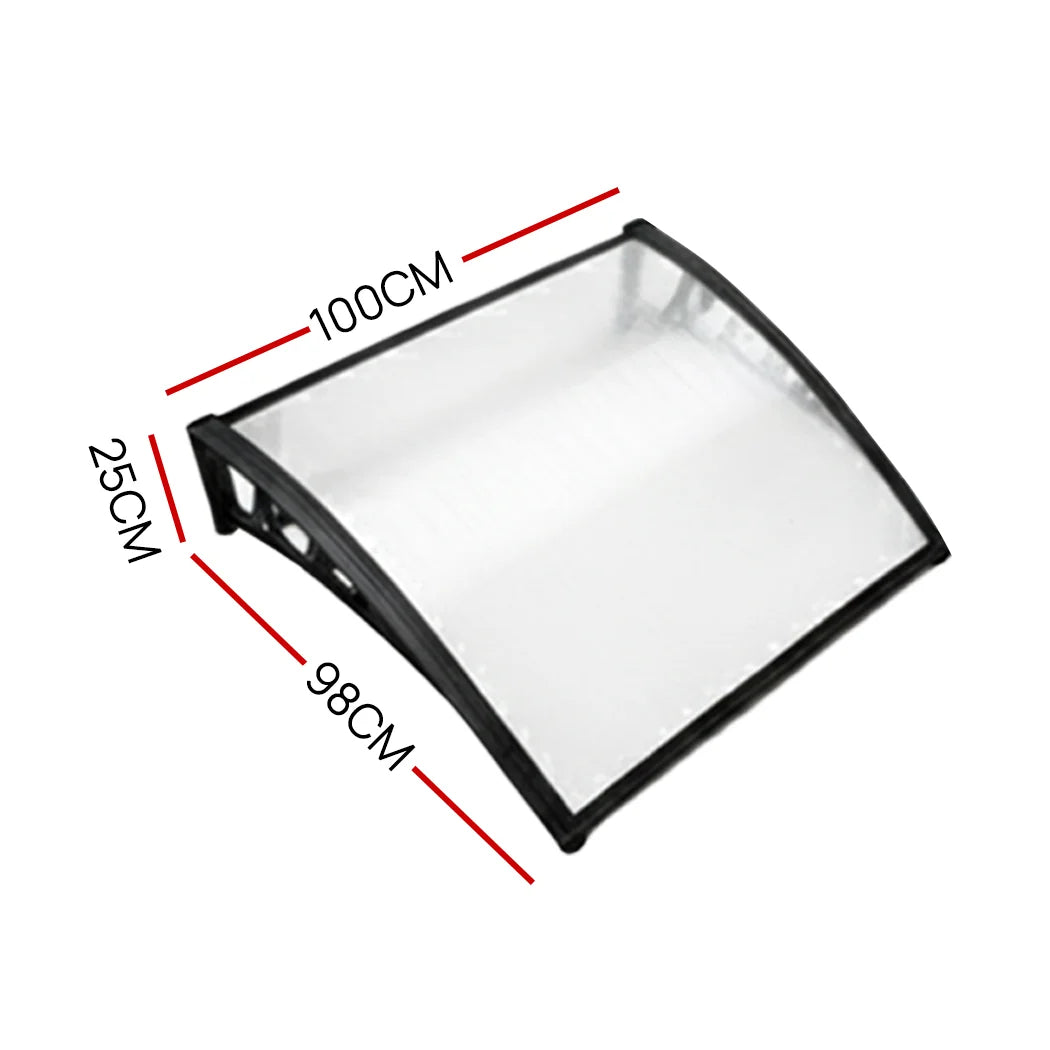 PORIYA Window Door Awning Outdoor Balcony Door Canopy Shelter Rain Cover Wind Shield