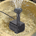 Solar Fountain Pond Pump Kit with Nozzles Solar Powered Fountain Water Pump Solar Fountain for Bird Bath Ponds Garden Fish Tank