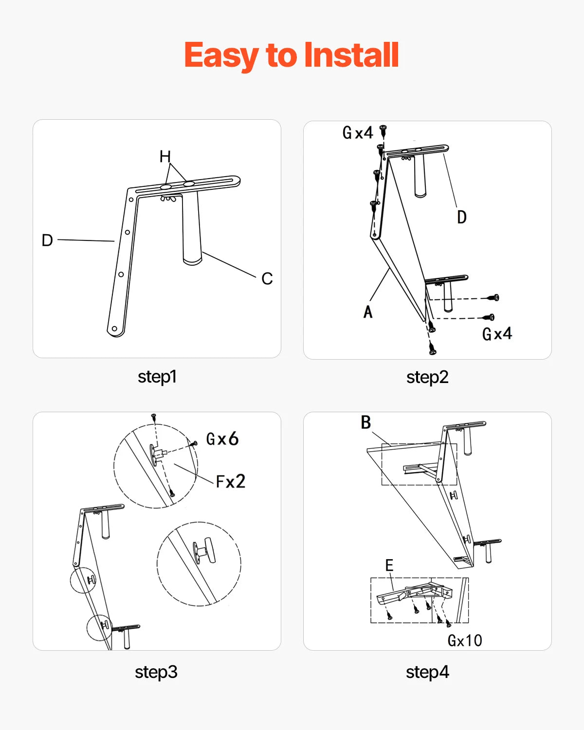 SucceBuy Balcony Hanging Table Folding Balcony Railing Table Outdoor Balcony Bar Table for Railings Serving Table for Patio