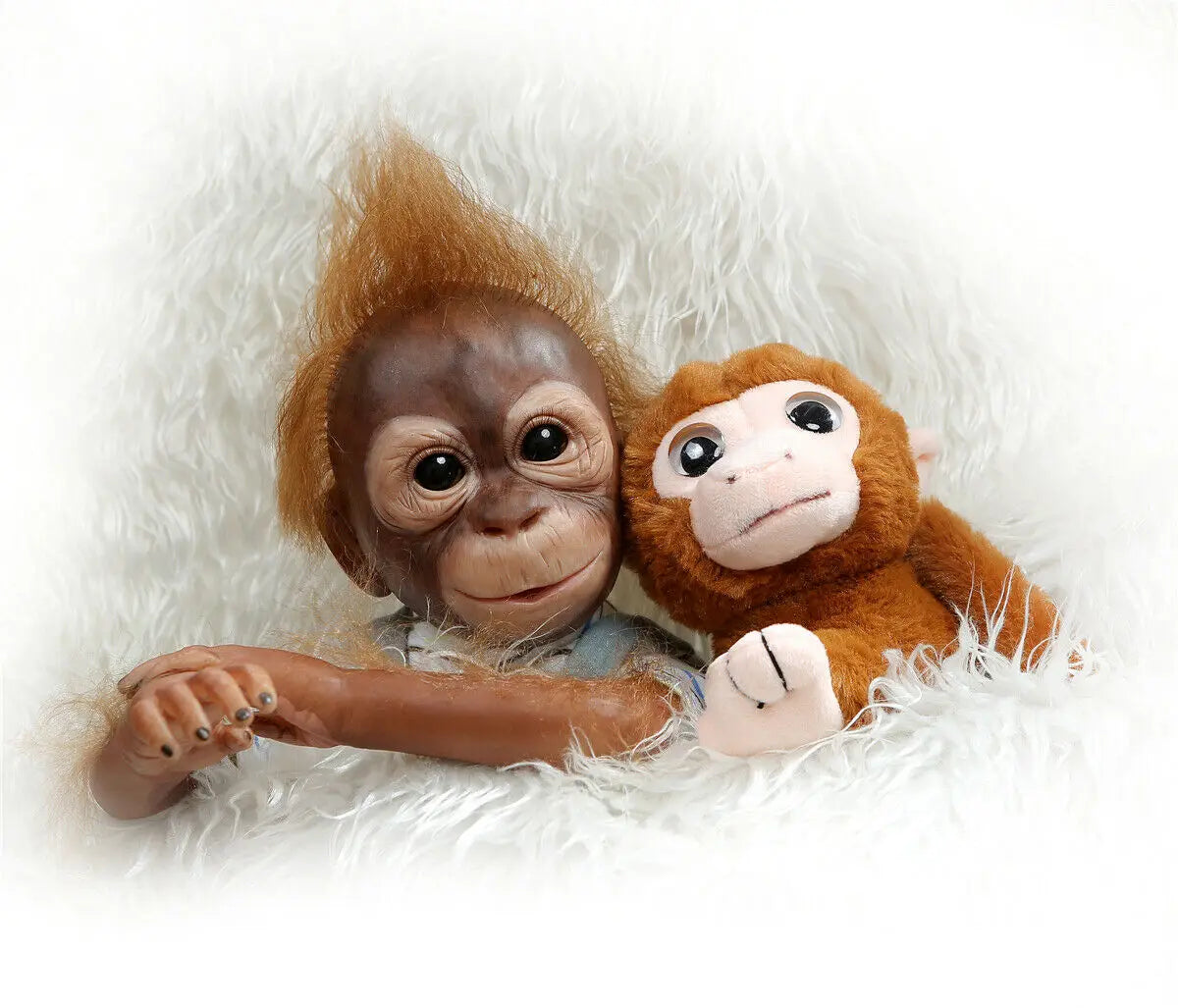 Reborn Monkey Dolls Realistic Reborn Dolls Boys 21inch 52cm Soft Silicone Vinyl Newborn Baby