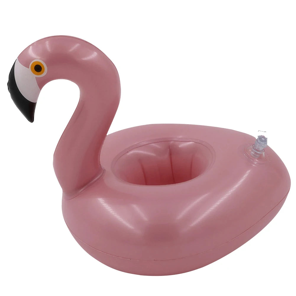 Swimming Pool Drink Cup Stand Inflatable Pool Floats Bar Coasters PVC Cooler Table Party Supplies Gift for Family Friends