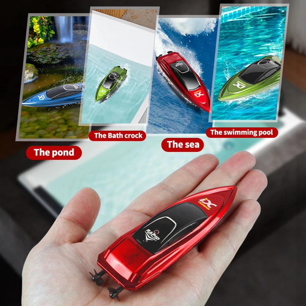 RC Boat Waterproof 2.4GHz Electric RC Speed Boat Remote Control Watercraft Ship Racing Model Toys for Children