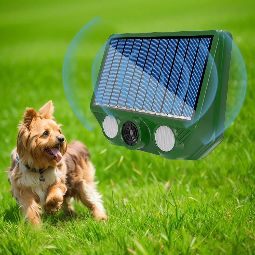 1-5PCS Solar Animal Repellent Scarer Ultrasonic Animal Sonar Deterrent Repellent Outdoor Pest Sensor Device Dog/Cat/Bird Repell