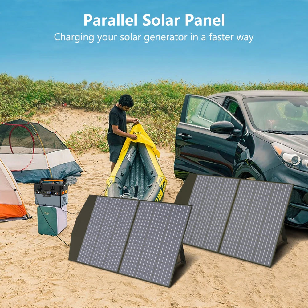 ALLPOWERS SP027 Foldable Portable Solar Panel 100W / 200W Solar Battery Charger Outdoor Emergency Backup Power for Power station