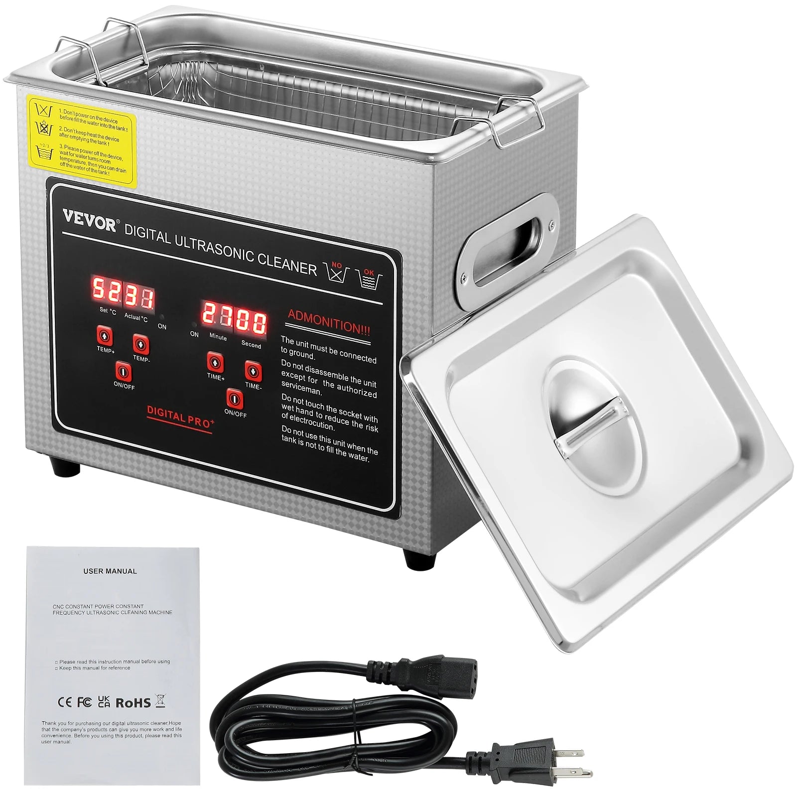 SucceBuy  2L 3L 6L 10L 22L 30L Ultrasonic Cleaner Stainless Steel Portable Cleaning Washing Machine Ultrasound Home Appliance