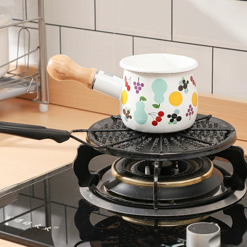 Kitchen Gas Stove Heat Diffuser Plate Reducer Flame Guard Simmer Rings Cooking Heat Distributor For Even Heating