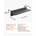 SucceBuy Balcony Hanging Table Folding Balcony Railing Table Outdoor Balcony Bar Table for Railings Serving Table for Patio