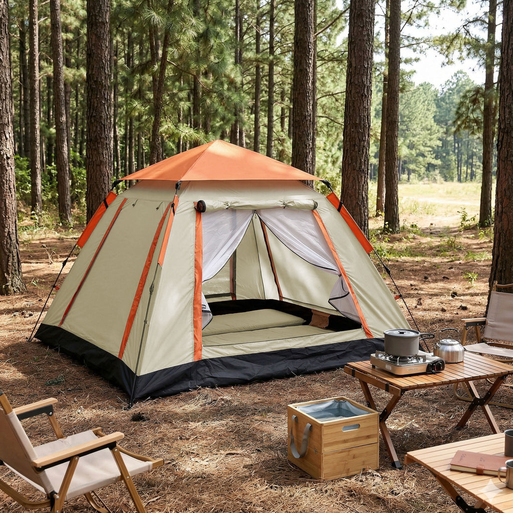 Weisshorn Pop Up Camping Tent 3-4 Person Automatic Tent Instant Setup Waterproof
