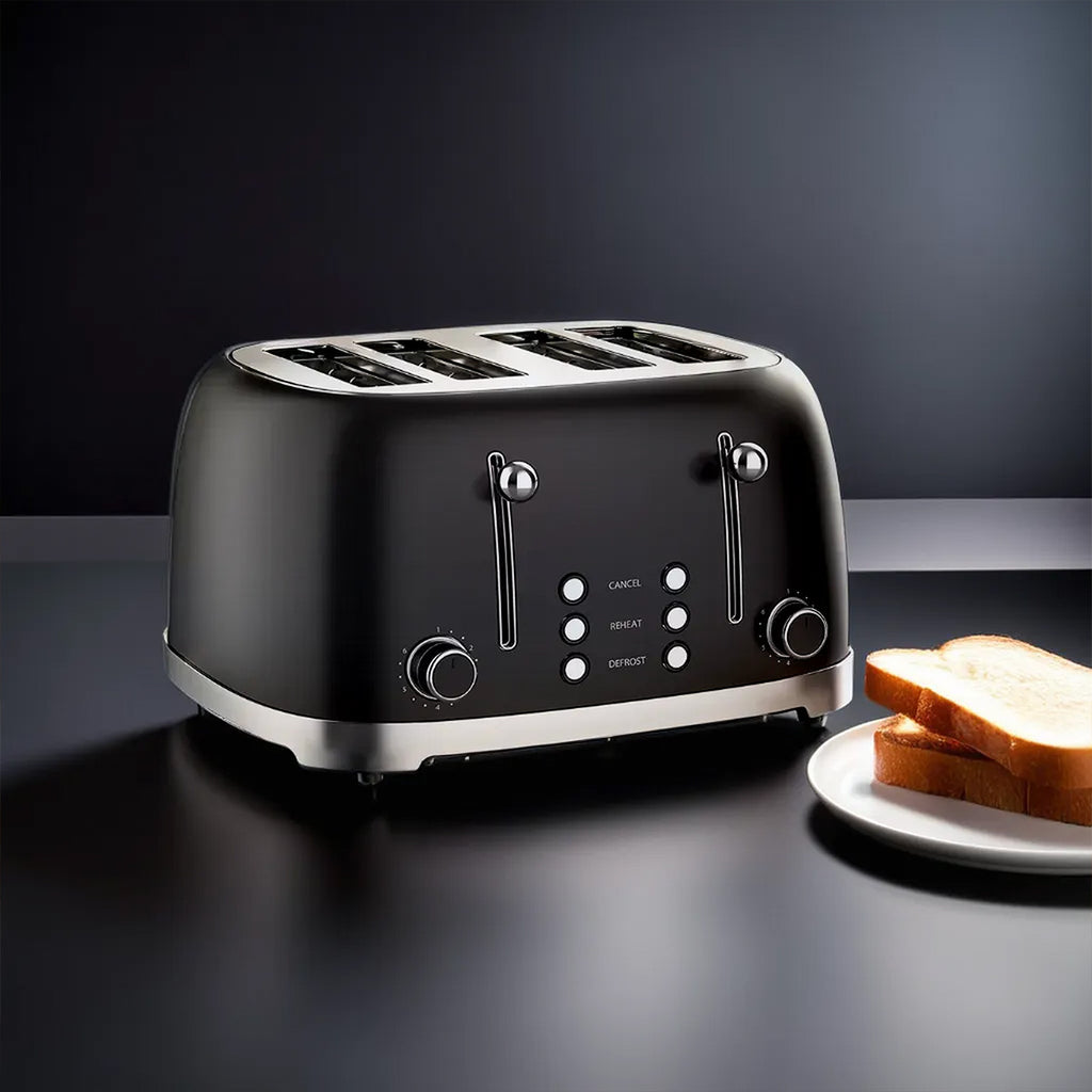 Bonzachef Multitoast Plus 4-Slice Popup Toaster With Ceramic Heating Element