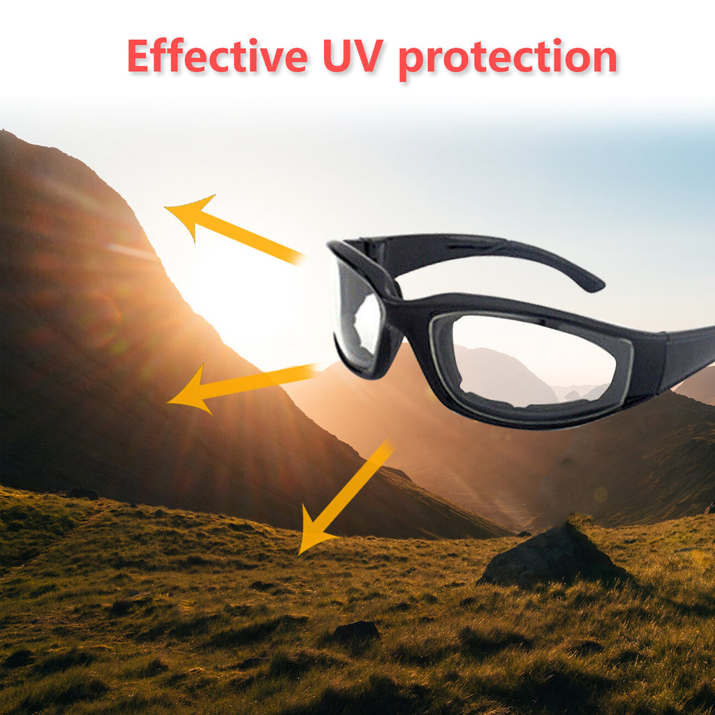 Cycling Sunglasses Chopper Outdoor Sports Glasses For Men Wrap Around UV400 Protection For Fishing Driving Glasses Windproof Biker Goggles
