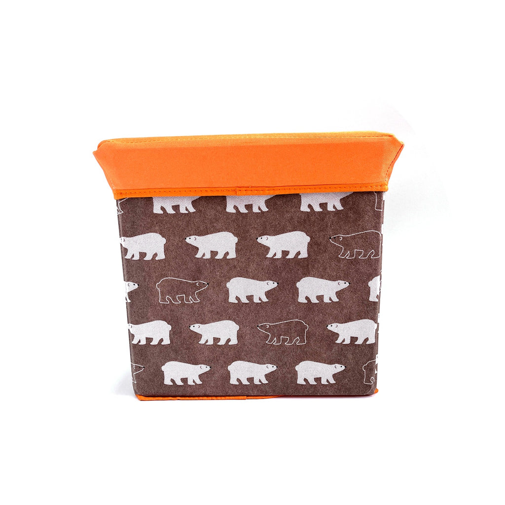 Folding Ottoman Storage Stool Cube Footstool Stool Blanket Box With Cover