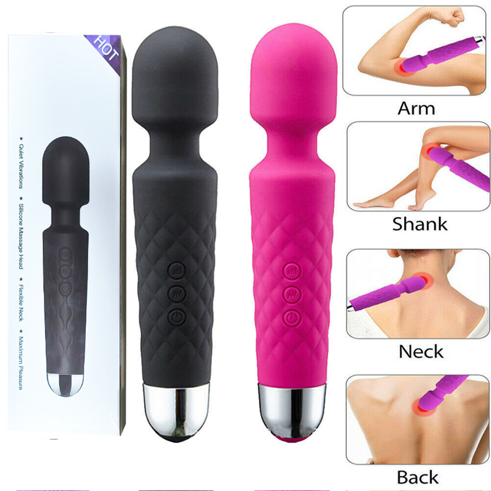 Magic Massage Wand Muscle Relaxation Massager 20 Speed Vibrating Full Body Therapy Motor Vibration