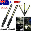 LED USB Rechargeable Work Light Magnetic Flashlight Flexible Cordless Torch Automotive Inspection Emergency Light