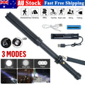 Baseball LED Flashlight Zoom Rechargeable Torch Spotlight Emergency Security Work Light 3 Lighting Modes