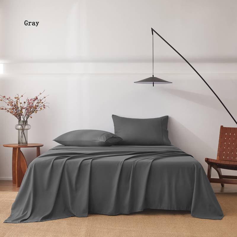 2000TC 4 Piece Bed Sheet Set Flat Lying Pillowcase