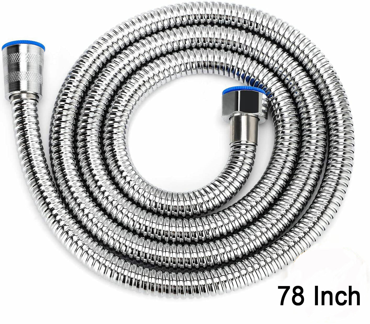 Shower Head Hose 2 Meters 79Inch Extra Long Bathroom Flexible Stainless Steel Pipe Household Flower Wine Shower Hose