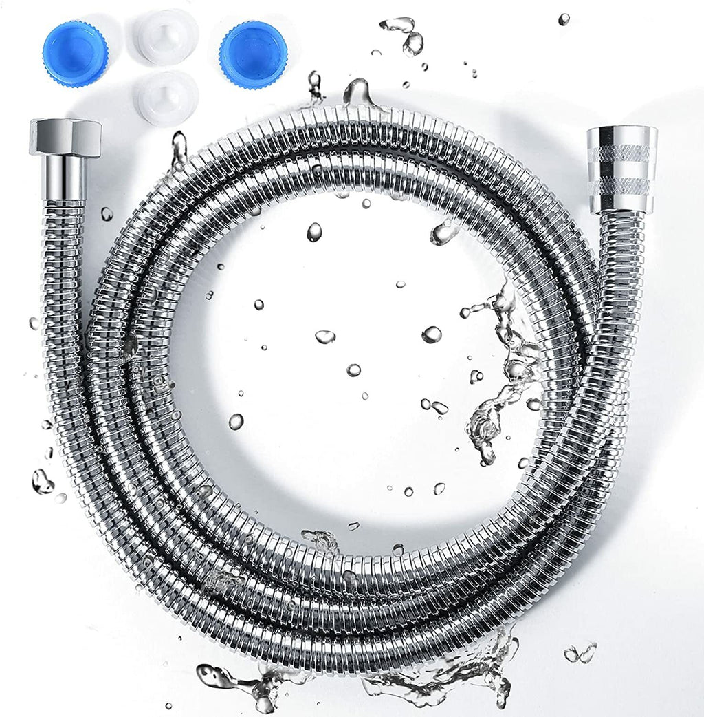 Shower Head Hose 2 Meters 79Inch Extra Long Bathroom Flexible Stainless Steel Pipe Household Flower Wine Shower Hose