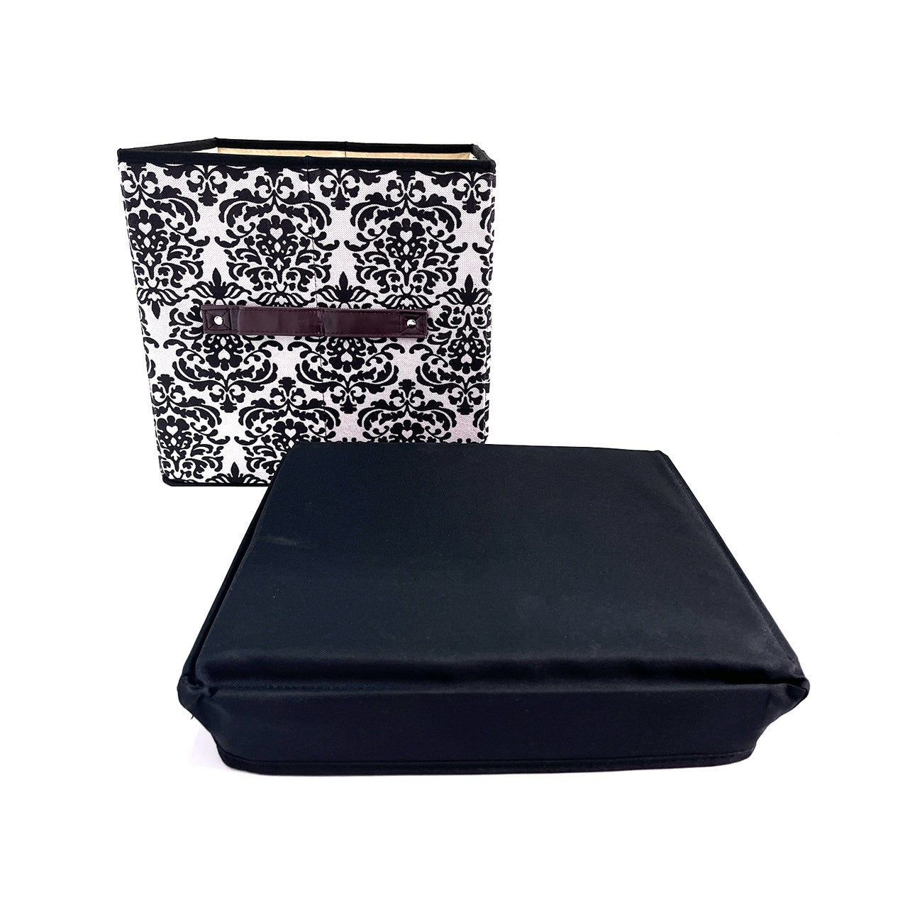 Folding Ottoman Storage Stool Cube Footstool Stool Blanket Box With Cover